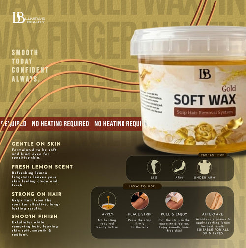 gold soft wax - lumirasbeauty