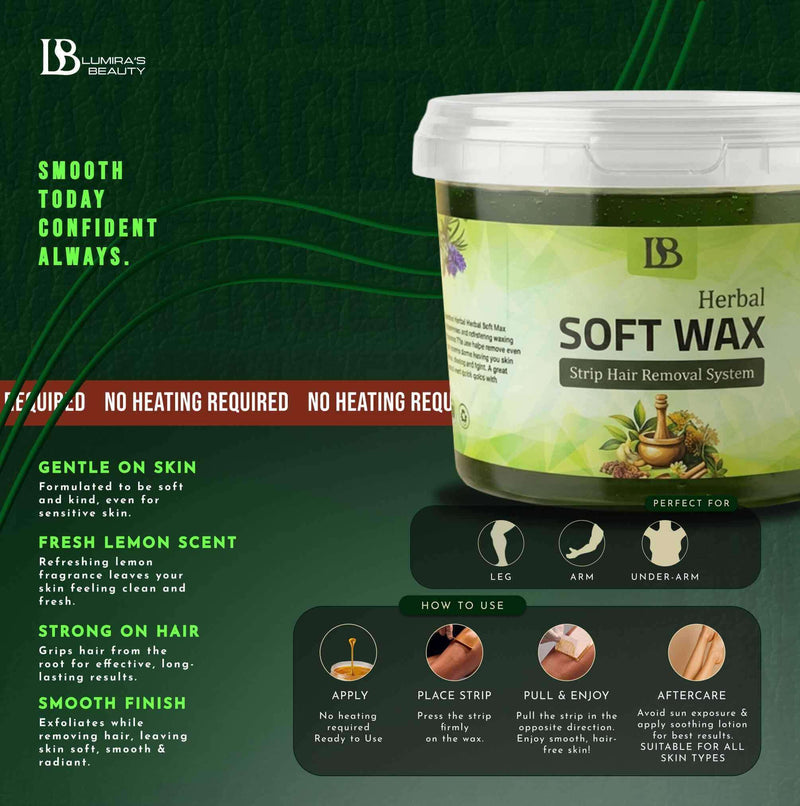 Herbal Soft Wax how to use - LumirasBeauty
