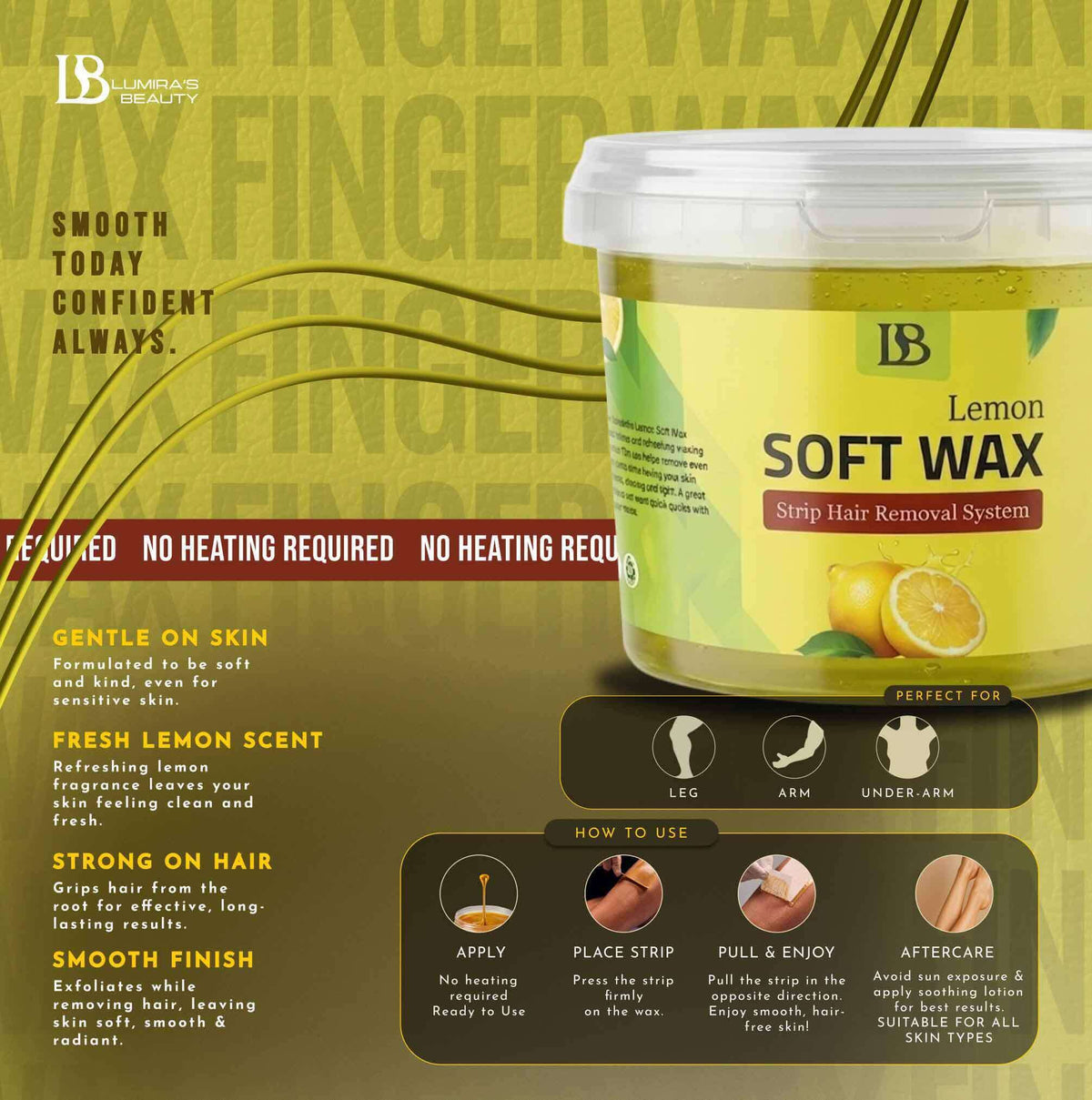 Lemon Soft Wax how to use - LumirasBeauty
