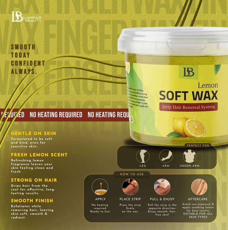 Lemon Soft Wax how to use - LumirasBeauty