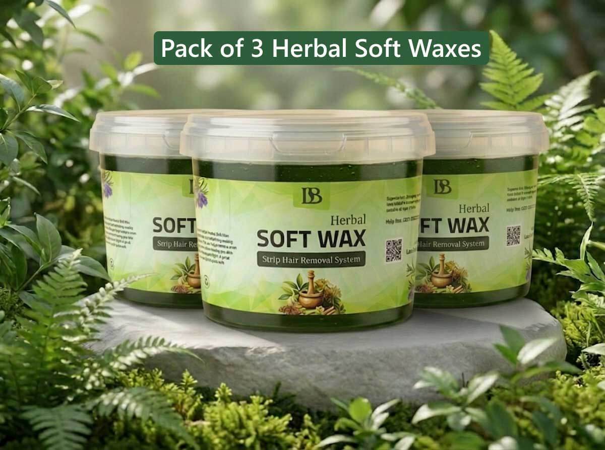 Pack of 3 Herbal Soft Wax - LumirasBeauty